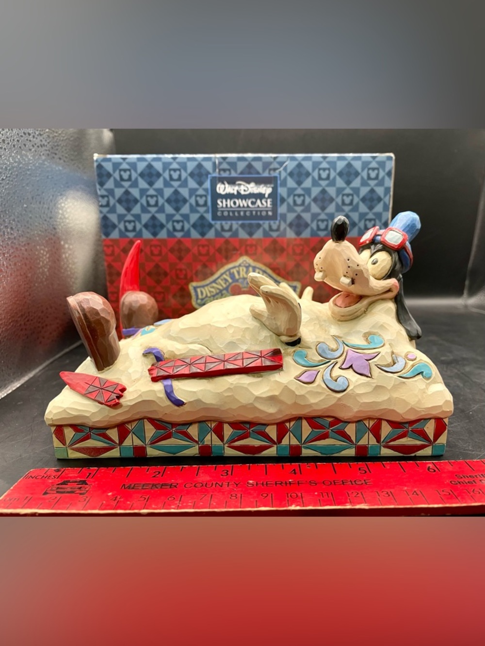 Jim Shore Disney Traditions “Goofy Skiing” Figurine W/ Box Retired